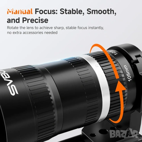 Телескоп Svbony SV535 APO за възрастни, f/2.8, фокусно разстояние 105 мм фотоапарати Nikon, снимка 5 - Фотоапарати - 54230015