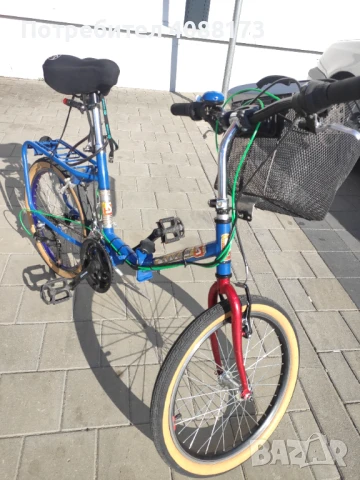 Сгъваем нов велосипед "Балкан" 20" с 15 скорости (5x3), снимка 11 - Велосипеди - 50956138