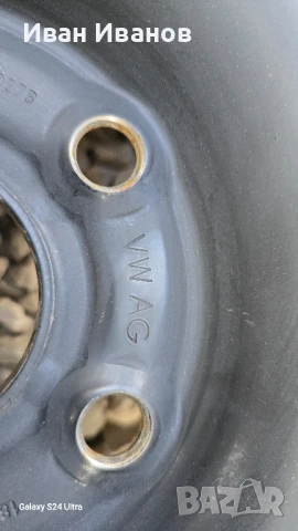 Резервна гума-патерица 125/70/18 5x112, снимка 3 - Гуми и джанти - 51407436