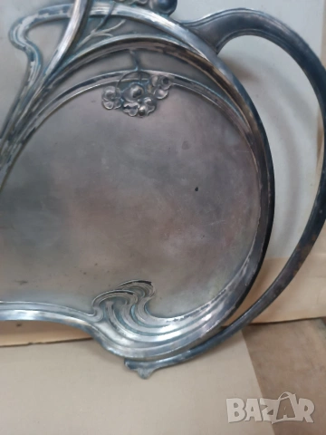 Посребрени  поднос WMF, снимка 3 - Антикварни и старинни предмети - 54024116