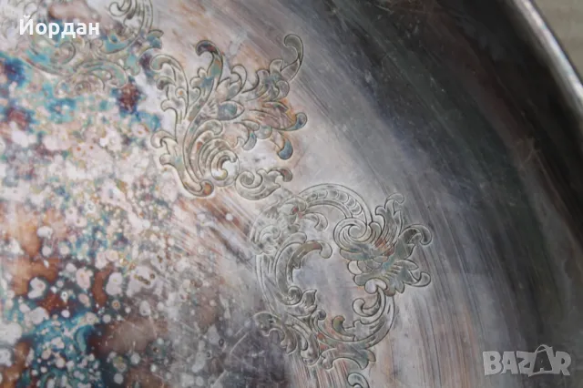 Посребрена фруктиера , снимка 11 - Антикварни и старинни предмети - 49713524