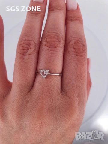 Сребърни Пръстени с Естествени Камъни, снимка 8 - Пръстени - 49843762