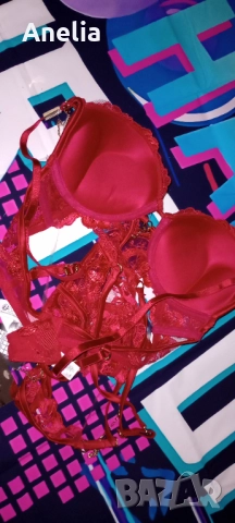Дамско Боди Бюстие Червен Сутиен Лукс ХС С 75 Б, снимка 8 - Бельо - 52557894