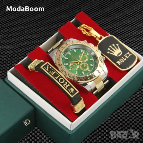 Rolex мъжки подаръчни комплекти , снимка 2 - Подаръци за мъже - 48354021