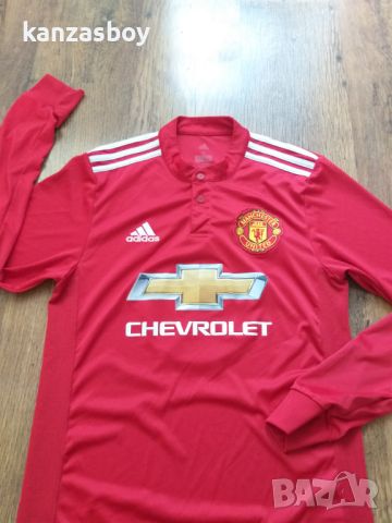 ADIDAS MANCHESTER UNITED 2017-2018 - мъжка футболна блуза С, снимка 3 - Спортни дрехи, екипи - 46814086