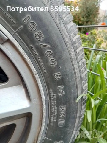 Лети джанти 14 цола (4х100) с гуми, подходящи за Опел и Рено + 2 бр гуми, снимка 10 - Гуми и джанти - 53940265