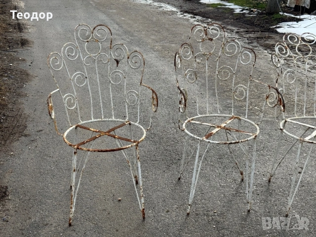Винтидж столове за ремонт 5 броя, снимка 2 - Други - 53621989