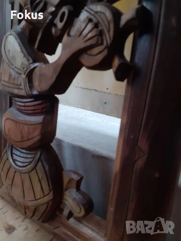 Уникална стара българска дърворезба, снимка 5 - Антикварни и старинни предмети - 53418179
