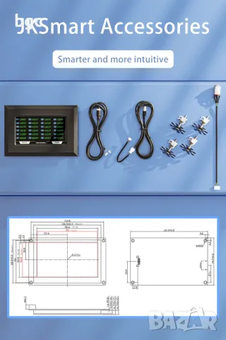 JIKONG BMS B2A24S20P Smart Active Balance 2A Current for 8S~20S  24S Li-ion LiFePo4 Battery 150A 200, снимка 10 - Друга електроника - 48906125