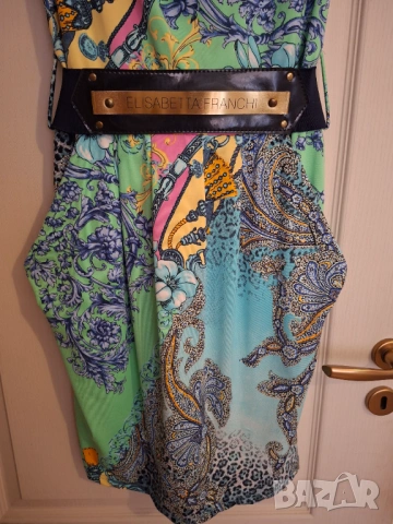 Рокля Elisabetta Franchi , снимка 3 - Рокли - 53603786