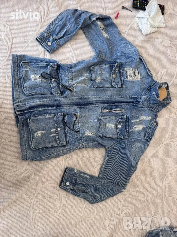 Дънково яки - размер С, снимка 4 - Блузи с дълъг ръкав и пуловери - 50671964