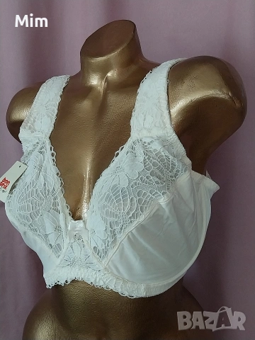 Nuance100 C Бял дантелен сутиен , снимка 4 - Бельо - 53240447