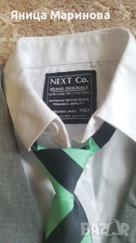 Костюм за малък господин от четири части Next 18 месеца 86 см, снимка 3 - Комплекти за бебе - 53567118