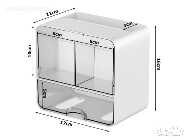Шкаф с чекмедже органайзер за съхранение на козметика, снимка 6 - Органайзери - 52718989
