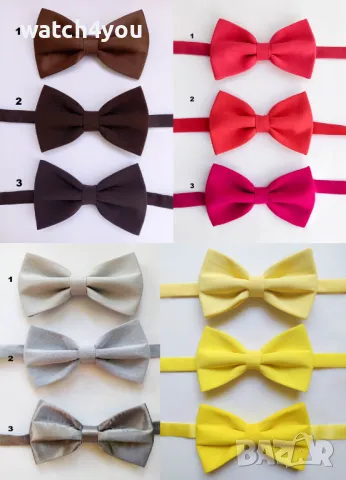 ПАПИОНКИ ЗА БАЩА И СИН-КОМПЛЕКТ.МАЛКА И ГОЛЯМА ПАПИЙОНКА ЗА ТАТКО&СИН. ИЗБОР НА ЦВЯТ ПО ВАШЕ ЖЕЛАНИЕ, снимка 15 - Други - 26550379