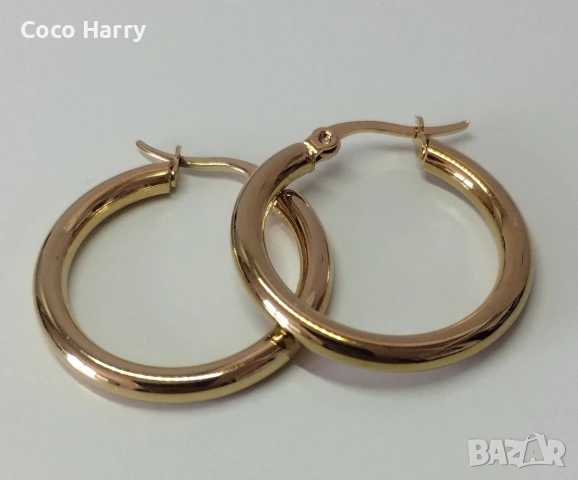 Комплект 4чифта обеци,стомана, снимка 5 - Бижутерийни комплекти - 53836830