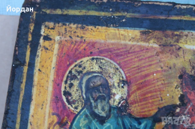 Стара Гръцка икона , снимка 2 - Икони - 50917991