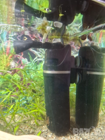 Филтър Aquel,  до 70 л. плюс нова гъба за него плюс машинка за въздух, снимка 4 - Оборудване за аквариуми - 54121353