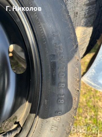 Оригинална резервна гума патерица 18 5х112, снимка 4 - Гуми и джанти - 54125768