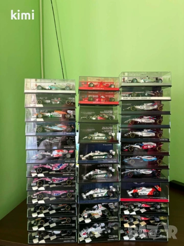      	продавам формула 1 колекция мащаб 1.43 от 1974 г. - 2025 г. - договаряне     , снимка 5 - Колекции - 53755522