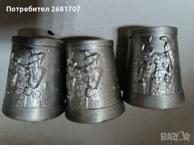 Декоративни оловнокалаени чашки ., снимка 3 - Антикварни и старинни предмети - 45560192
