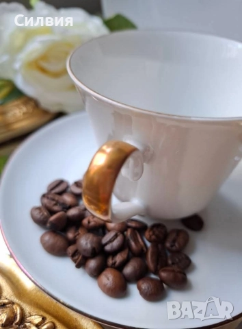 Троен сет за кафе , снимка 5 - Чаши - 52558133