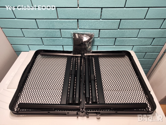 MSDADA сгъваема алуминиева маса за къмпинг 60x40 см черна, снимка 12 - Къмпинг мебели - 52333186