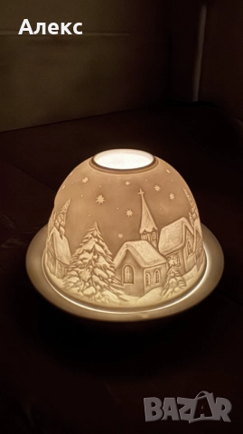 Разкошен чаен свещник–Фин порцелан!, снимка 5 - Декорация за дома - 52508409