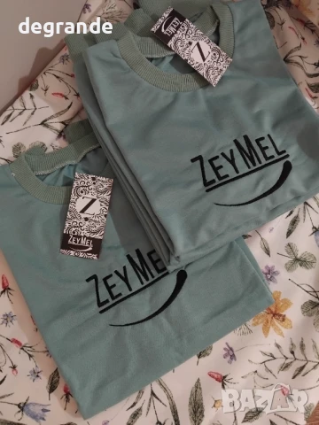 Зелена Дамска блуза ZeyMel размери S M XL цена 15лв , снимка 6 - Блузи с дълъг ръкав и пуловери - 51344343