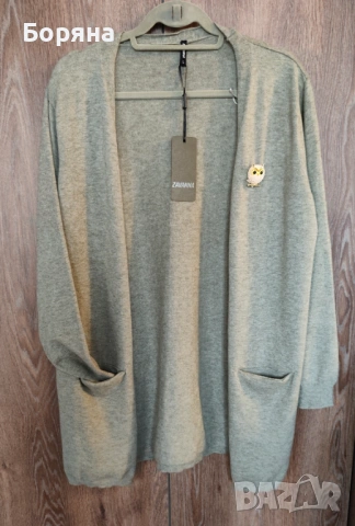Zavanna нова с етикет дълга жилетка с брошка, снимка 7 - Жилетки - 53724927
