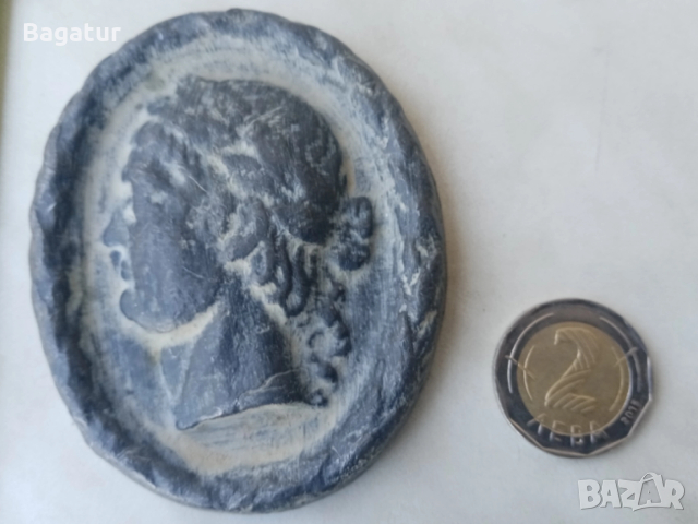 Пано,барелеф,плакет,гема,портрет, масивен, снимка 2 - Антикварни и старинни предмети - 52526784