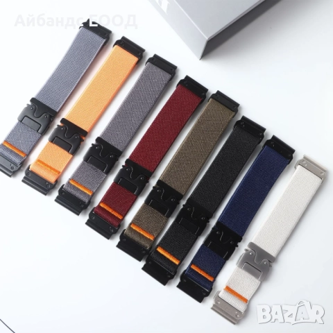 Текстилна каишка за Garmin с Quickfit 20 | 22 | 26 mm., снимка 5 - Аксесоари за Apple - 52122054
