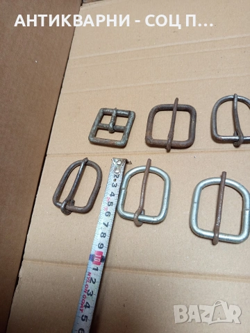 Стари Ръчно Изработени Тока Катарами За Колани 10бр. Номер 589., снимка 10 - Антикварни и старинни предмети - 53206023
