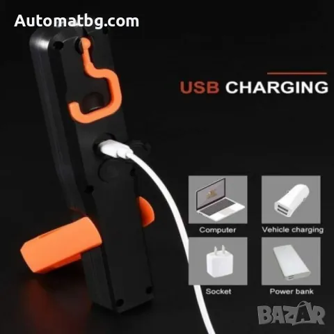 Акумулаторна работна лампа Automat, 3 режима, USB, снимка 5 - Аксесоари и консумативи - 49475561