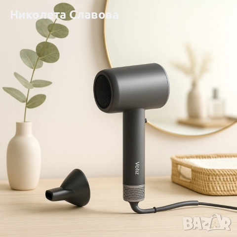 Сешоар Oliver Voltz, 1600W, 4 степени на температура, 3 скорости, Сив, снимка 3 - Сешоари - 51742473