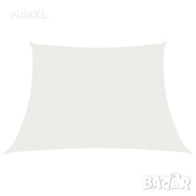 vidaXL Платно-сенник, 160 г/м², бял, 4/5x3 м, HDPE（SKU:311270, снимка 1 - Градински мебели, декорация  - 45079385