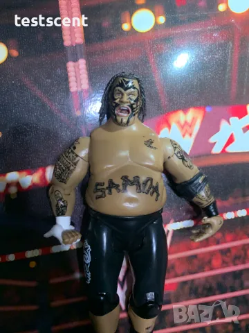 Екшън фигура WWE jakks 2005 Umaga Ruthless Aggression Basic Series Умага Самоа Samoa, снимка 5 - Колекции - 48361466