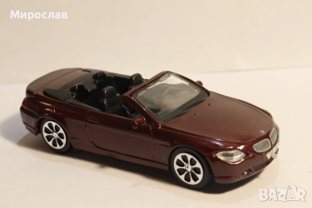 1:43 BBURAGO BMW 6 КОЛИЧКА МОДЕЛ, снимка 5 - Колекции - 53378241