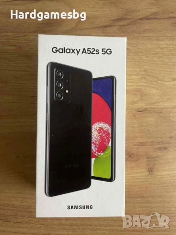 Samsung Galaxy A52s 5G 128GB – ТОП състояние + кутия и зарядно