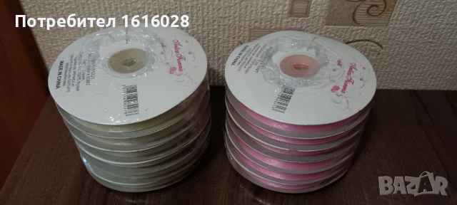 Ролки с ленти органза в три различни цвята., снимка 2 - Други - 50577703
