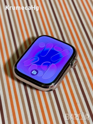 Apple Watch Series 7 GPS Cellular 45mm Silver Stainless Steel, снимка 2 - Смарт часовници - 52433212