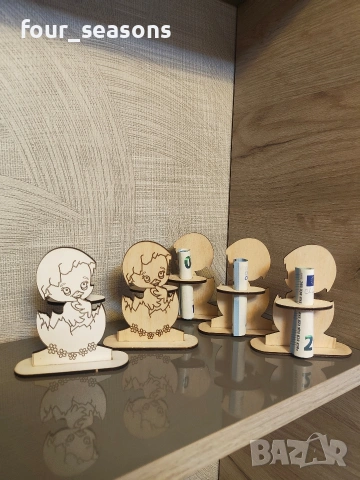 Великденско зайче за паричка -3€  Великденско зайче с билка - 2 €, снимка 3 - Декорация за дома - 54030759