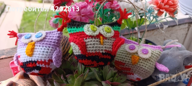 Ръчна изработка . Плетени Бухалчета . Сувенири 