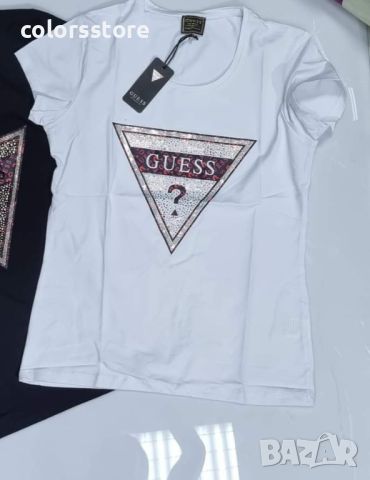 Бяла тениска Guess-VL163pe, снимка 1 - Тениски - 46281379