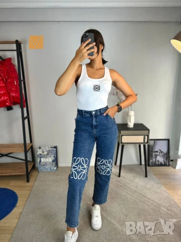 дамски комплект дънки и потник loewe, снимка 2 - Комплекти - 51428220