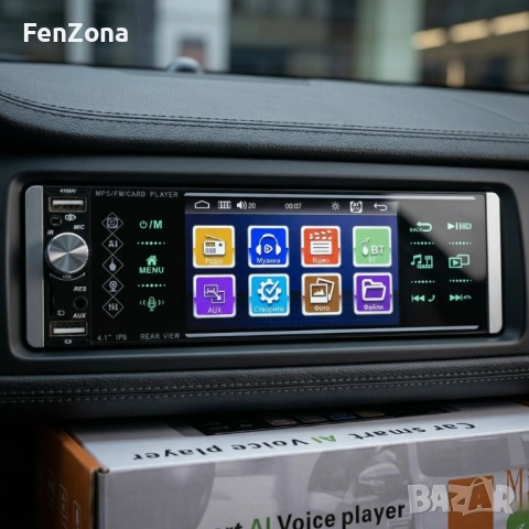 Авторадио Pioneer 4168T 1DIN с 4.1" Сензорен екран, Bluetooth, 3x USB, Mirror Link, Камера за задно , снимка 2 - MP3 и MP4 плеъри - 54194550