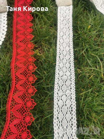 Плетена, памучна дантела, снимка 6 - Други ценни предмети - 53782993
