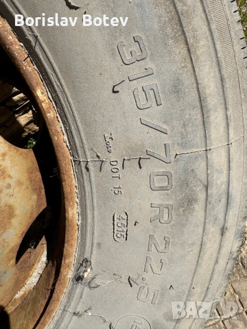 Гума с джанта за камион 315 70 22,5, снимка 2 - Гуми и джанти - 53834869
