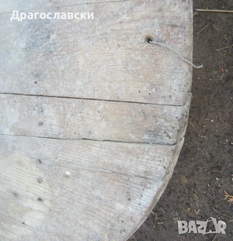 Маси, стари, дървени:  Паралия синия софра стара дървена маса мебел, Битов кът, джага - трион, снимка 7 - Антикварни и старинни предмети - 28878416