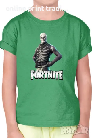 Детска тениска Фортнайт Fortnite Skull Trooper 02, снимка 7 - Детски тениски и потници - 48524404